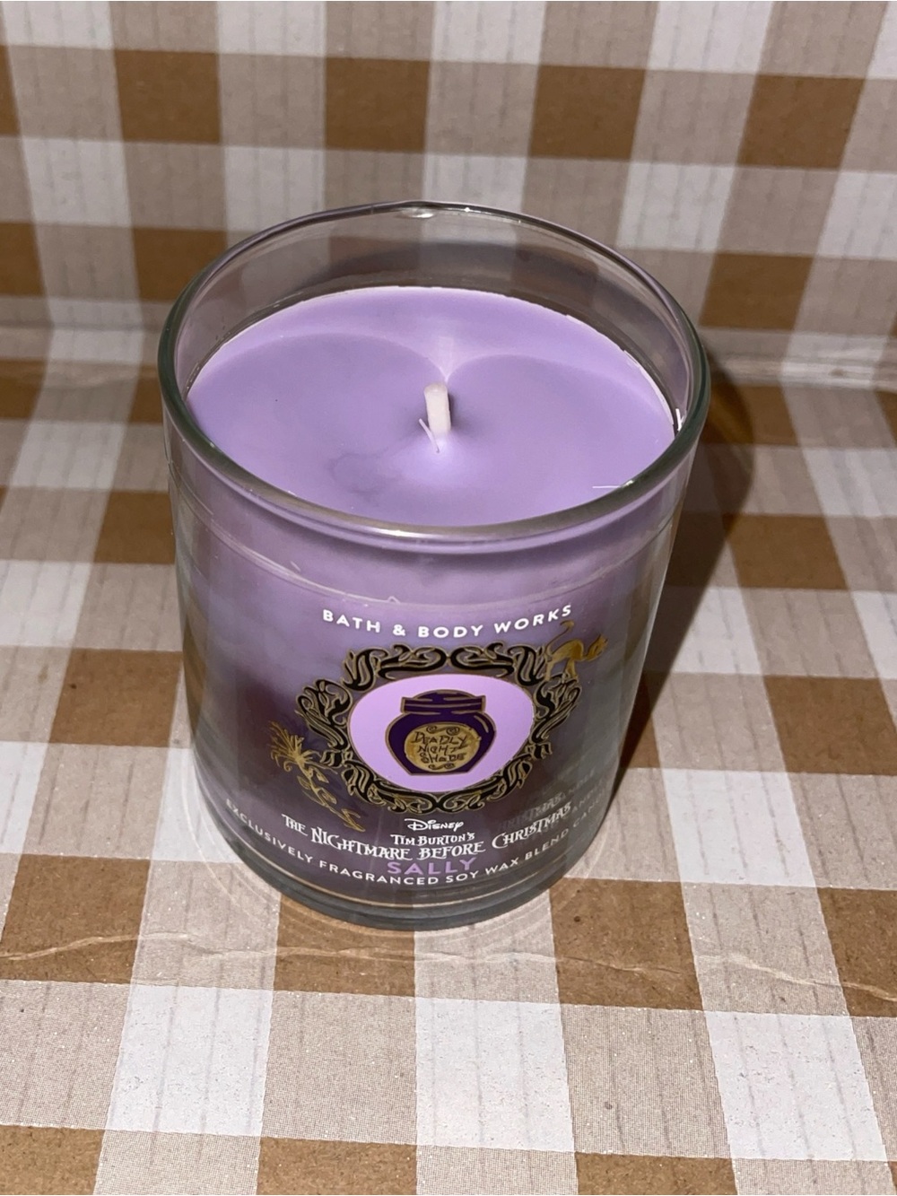 BATH & BODY WORKS x DISNEY NIGHTMARE BEFORE CHRISTMAS SALLY SINGLE WICK CANDLE